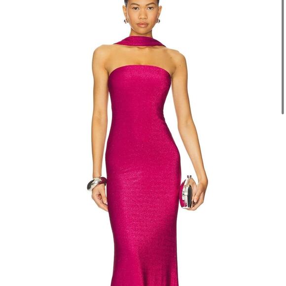 Other Dresses & Skirts - Delfi collective pink halter neck sparkly sz 6